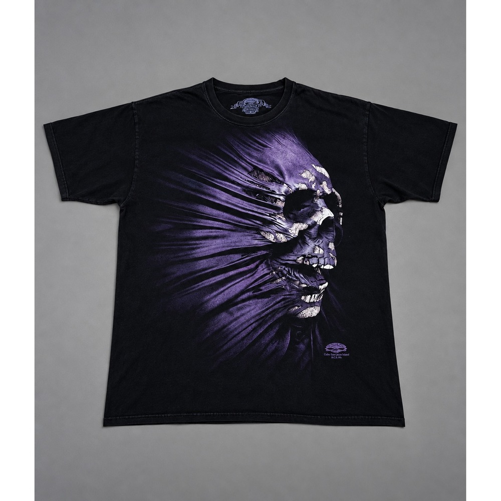 Sullen Art Collective David Penfound Skull T-Shirt Men's Black Made in USA 2011